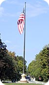 Tower Grove Park flag at full mast