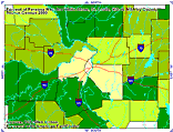 map of white flight