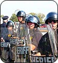 police in riot gear