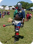 Rod Hauser (my husband), as he marches off to battle