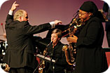 Saxaphone solo by Angela Keely (photo by Mike Sherwin)